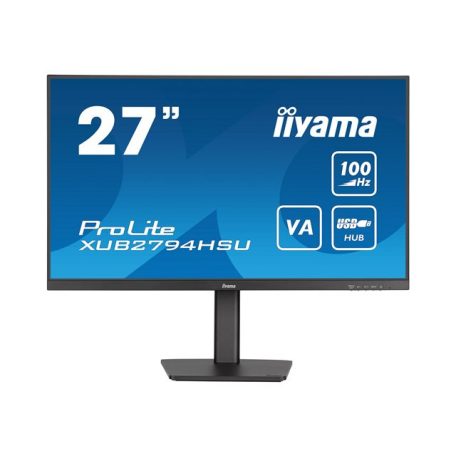 IIYAMA XUB2794HSU-B6 27inch ETE VA-panel 1920x1080 100Hz 15cm height adj. stand 250cd/m 4ms Speakers