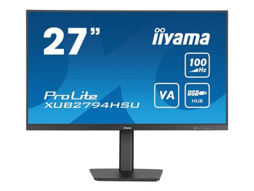 IIYAMA XUB2794HSU-B6 27inch ETE VA-panel 1920x1080 100Hz 15cm height adj. stand 250cd/m 4ms Speakers