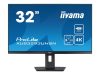 IIYAMA XUB3293UHSN-B5 32inch ETE IPS 3840x2160 UHD 1000:1 350cd/m2 4ms HDMI DP USB-C Dock Speakers LAN 65W PD 15cm Height Adj. Stand