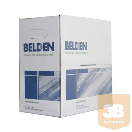 Belden Cat5e UTP fali kábel, 100MHz, PVC, szürke, réz, 100m