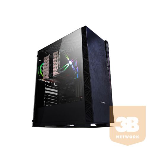 ZALMAN Ház Midi ATX Z3 NEO Tápegység nélkül, Fekete