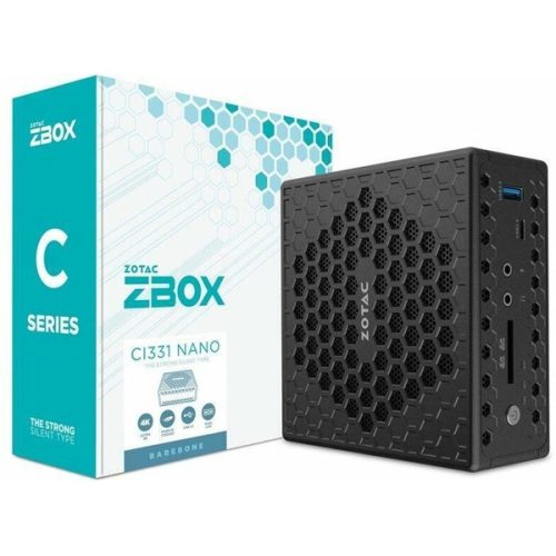 ZOTAC PC CI331 Intel N-series N5100 2.8GHz, HDMI, Displayport, VGA, 2xLAN, 4xUSB, 1xUSB-C, WIFI, BT, 2.5" HDD hely