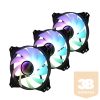 FAN Zalman  ZM-IF120 - Milky White Addressable RGB fan - 3 pack + RGB controller