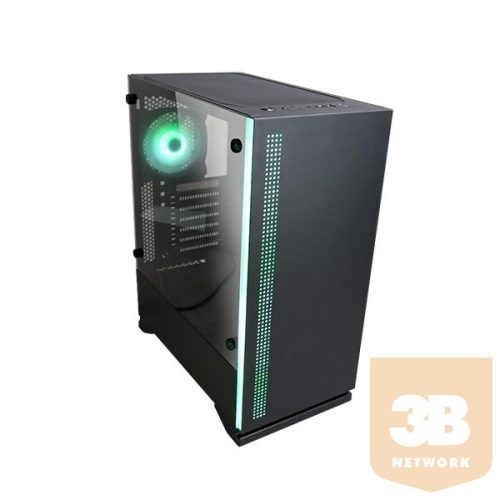 ZALMAN Ház Midi ATX S5 Tápegység nélkül, Fekete