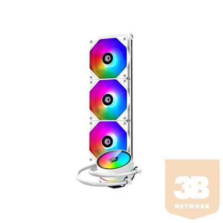 ID-Cooling CPU Water Cooler - ZOOMFLOW 360 XT SNOW (25dB; max. 115,87 m3/h; 3x12cm, A-RGB LED)