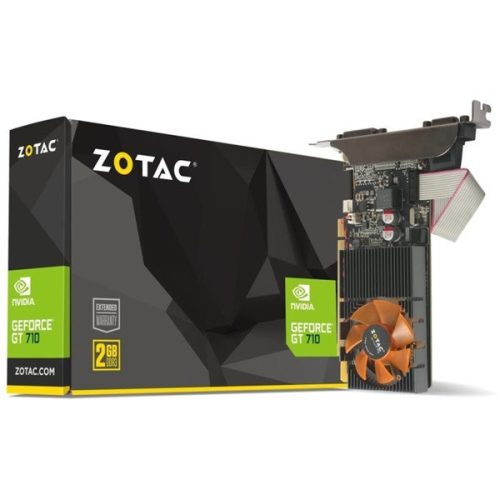 ZOTAC Videókártya PCI-Ex16x nVIDIA GT 710 2GB DDR3