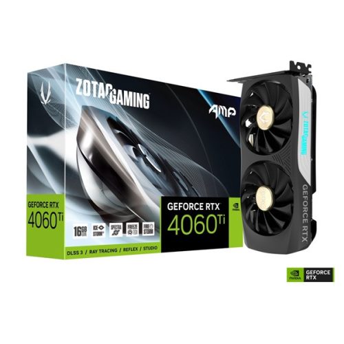 ZOTAC Videokártya PCI-Ex16x nVIDIA RTX 4060 Ti 16GB GDDR6 AMP