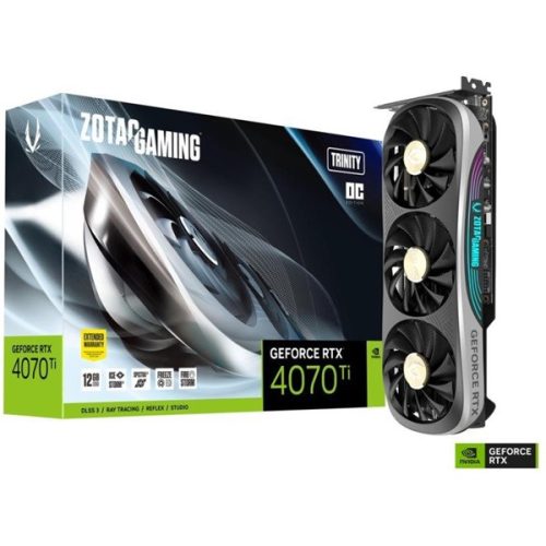 ZOTAC Videókártya PCI-Ex16x nVIDIA RTX 4070 Ti 12GB DDR6X Trinity OC