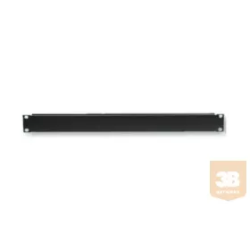 1U magas vakpanel 19" rack szekrénybe, fekete