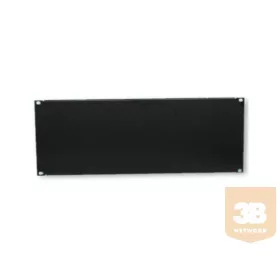 4U magas vakpanel 19" rack szekrénybe, fekete